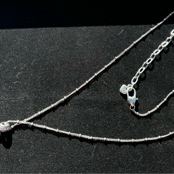 BRIGHTON Everbloom Pearl Drop Necklace. Brand New. Silver-Pearl. 18”-22” adj. - Picture 7 of 8